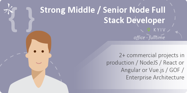 Strong Middle / Senior Node Full Stack Developer